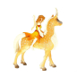 Preview: Schleich Bayala Elf auf Waldeinhorn 70461