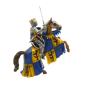 Preview: Schleich Löwenritter Fürst auf steigendem Pferd 70009