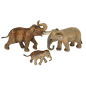 Preview: Schleich Asiatische Elefantenfamilie 14754 + 14753 + 14755