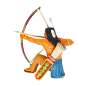 Preview: Schleich Sioux Bogenschütze kniend 70305