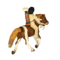Preview: Schleich Sioux Junge auf Pony 70302