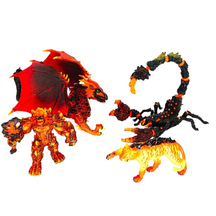 Schleich Eldrador Lavawelt Bundle 70142 + 42447 + 70138 + 70148