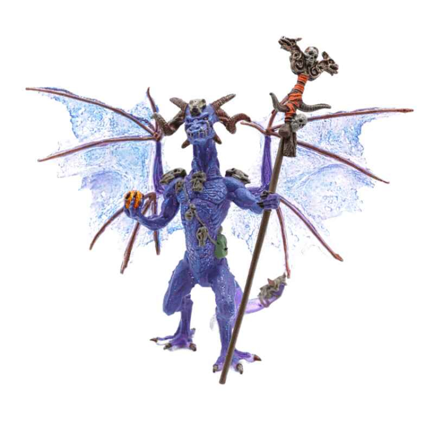 Plastoy Lila Drachen Zauberer Figur  060229