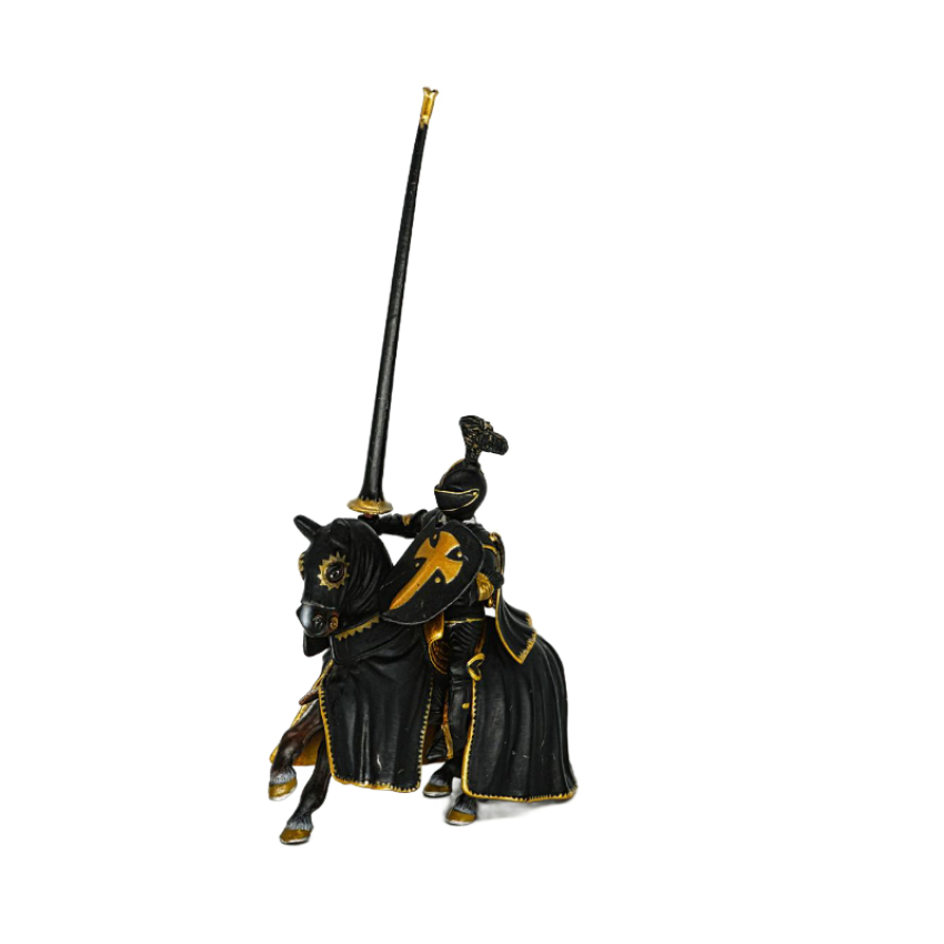 Schleich Schwarzer Ritter auf Pferd 70032