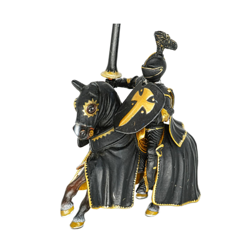 Schleich Schwarzer Ritter auf Pferd 70032