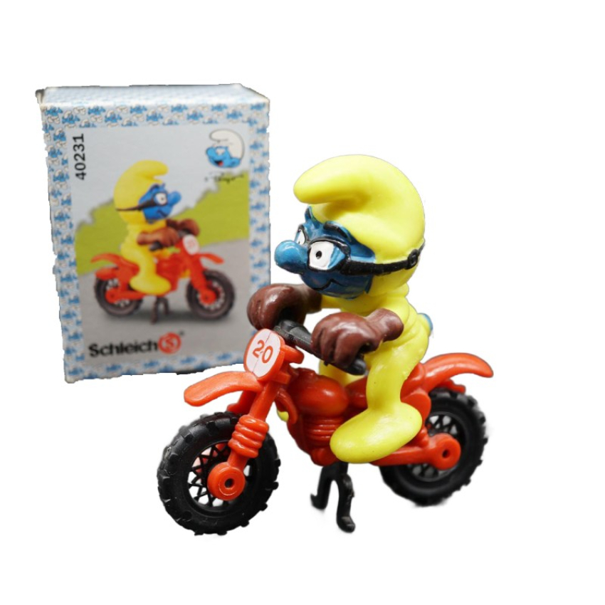 Schleich Motocross Fahrer Schlumpf 40231 - OVP
