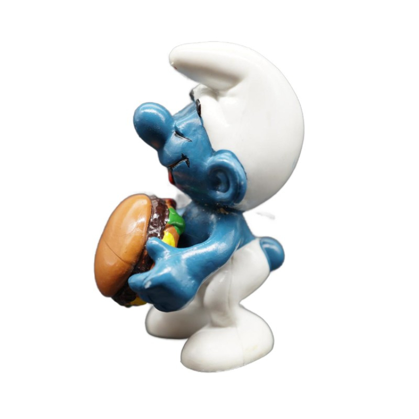 Schleich Schlumpf mit Hamburger 20158