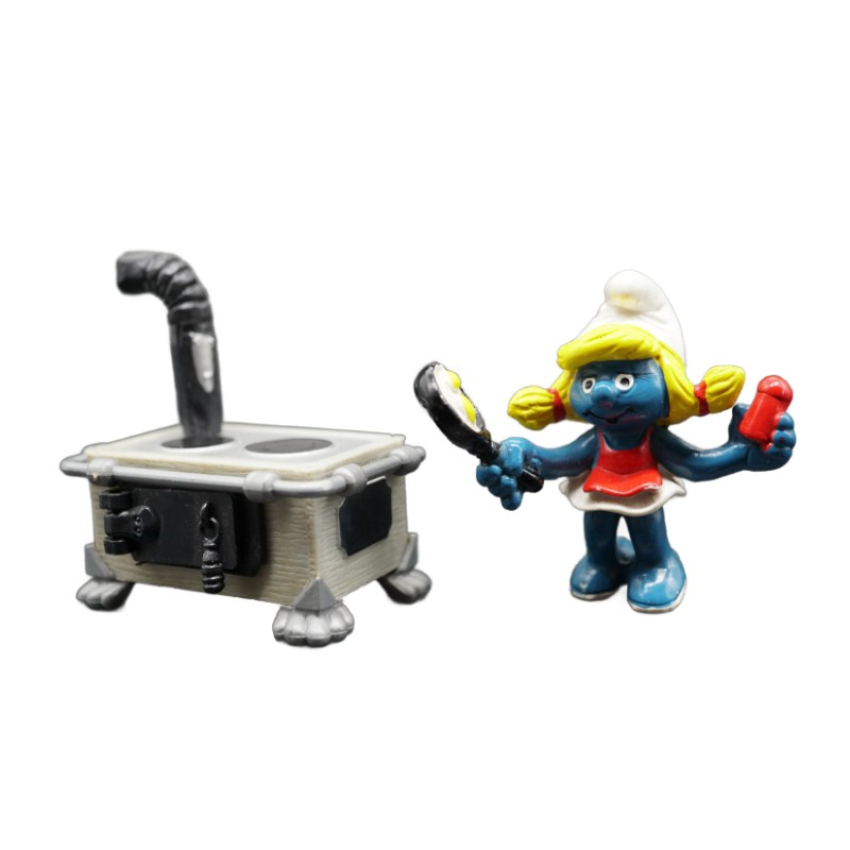 Schleich Schlumpfine an Herd 40238