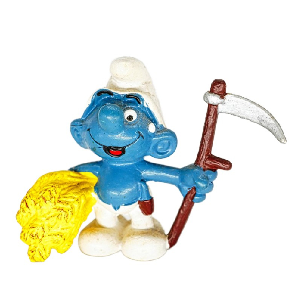Schleich Bauer Schlumpf mit Sense 21010
