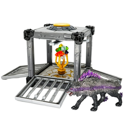 Schleich Eldrador BattleCave Superkristalle 42702 + Schleich Schattenwolf 42554