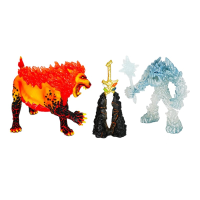 Schleich Kampf um die Superwaffe - Frostmonster vs. Feuerlöwe 42455