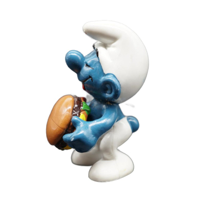 Schleich Schlumpf mit Hamburger 20158