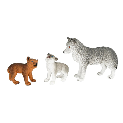 Schleich Wolfsmutter mit Welpen 42472