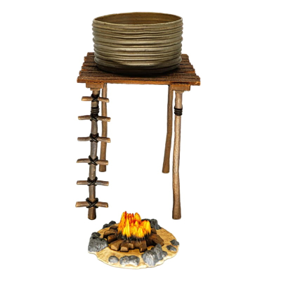 Schleich Wasserturm mit Feuerstelle